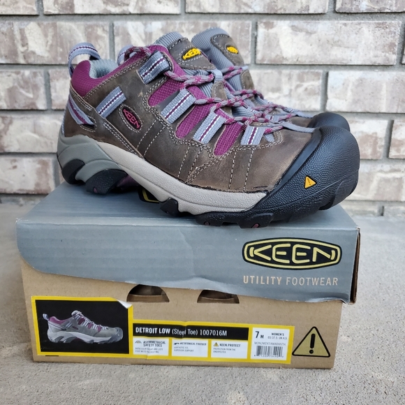New Keen Detroit Low Steel Toe Womens 